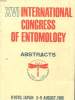 XVI INTERNATIONAL CONGRESS OF ENTOMOLOGY - KYOTO 3 - 9 AUGUST 1980 - ABSTRACTS. COLLECTIF