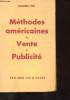 METHODES AMERICIANES DE VENTE ET PUBLICITE. COLLECTIF