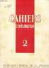 CAHIERS D'INFORMATION N°2. COLLECTIF