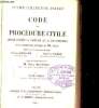CODE DE PROCEDURE CIVILE. GRIOLET ET VERGE