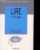 LIRE A 3 ans. FRANCOISE BOULANGER