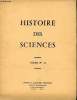 HISTOIRE DES SCIENCES - cours n°13. COLLECTIF