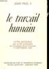 JEAN PAUL II - Le travail humain - Discours du pape et chronique romaine n°spécial 397. COLLECTIF
