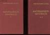 MATHEMATIQUES GENERALES - 9ème édition TOME 1 ET 2. DENIS PAPIN