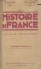 HISTOIRE DE FRANCE - classe de fin d'études primaires - programme du 24 juillet 1947. A. GUILLERMIT & ABBE LE STER
