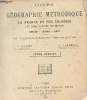 COURS DE GEOGRAPHIE METHODIQUES - la france et ses colonies les cinqs parties du monde / à l'usage de l'enseignement secondaire / cours complet. L. ...