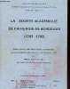 LA SOCIETE ACADEMIQUE DE CHIRURGIE DE BORDEAUX (1763 - 1793) thèse n°511. PHILIPPE CLAVERIE