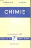 CHIMIE PROGRAMMES 1957 CLASSES DE 2EME SERIES A, A' ET B.. LAMIRAND J. ET JOYAL M.