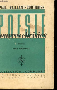 POESIE OEUVRES CHOISIES. VAILLANT-COUTURIER PAUL
