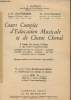 COURS COMPLET D'EDUCATION MUSICALE ET DE CHANT CHORAL. LIVRE IV.. HANSEN J., DAUTREMER A.M. ET DAUTREMER M.