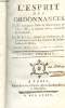 L'ESPRIT DES ORDONNANCES ET DES PRINCIPAUX EDITS ET DECLARATIONS DE LOUIS XV EN MATIERE CIVILE, CRIMINELLE ET BENEFICIALE. TOME 1.. M. SALLE