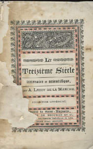 LE TREIZIEME SIECLE LITTERAIRE ET SCIENTIFIQUE