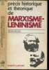 PRECIS HISTORIQUE ET THEORIQUE DE MARXISME-LENINISME. ROUX JEAN.