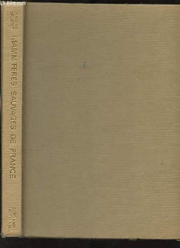 Mammifères sauvages de France et d'Europe de l'Ouest. Brosset André