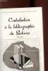 Contribution à la bibliographie du Sahara (1953-1957). Collectif