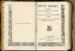 Petit missel n°263 contenant l'office des principales fêtes et les évangiles de tous les dimanches-. Collectif