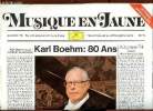 Musique en Jaune n°3 - Automne 1974 - Karl Boehm .. Collectif