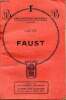 Faust - tragédie - Collection Bibliothèque nationale n°120. Goethe