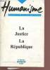 Humanisme n°220-221 - mars 1995 - revue des francs-maçons du grand orient de france - la justice de la république. Colllectif