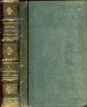Oeuvres complètes de Buffon - tome 1: 1/ matière gébérales + 2/ théorie de la terre. Buffon