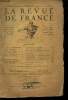 "la revue de France n°9 du 15 Juillet 1921 - 1re année - Sommaire: l'épithalame (1re partie) par J. Chardonne, lettre inédite à Castelar par Gambetta ...