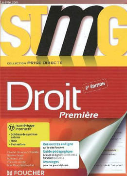 Droit première 2e édition STMG - Collection Prise directe. Delauzay-Chevalier, Deuzé, Laragé & Mautouchet