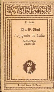 Iphigenia in aulis - Collection Reclams universal bibliothet'n°5694