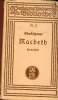 Macbeth - Collection Reclams universal bibliothet'n&deg;17. Shakespeare