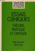Essais cliniques théorie, pratique et critique - Collection statistique en biologie et en médecine - 3e édition.. Bouvenot Gilles & Vray Muriel
