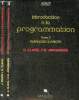 Introduction à la programmation - 2 tomes - tome 1 + tome 3 - tome 1 : algorithmique et langages - tome 3 : exercices corrigés.. J.Biondi G.Clavel ...