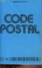 Code postal ministère des PTT édition 1983.. Collectif