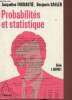 Probabilités et statistique - série J.Quinet - 2e édition.. Fourastié Jacqueline & Sahler Benjamin