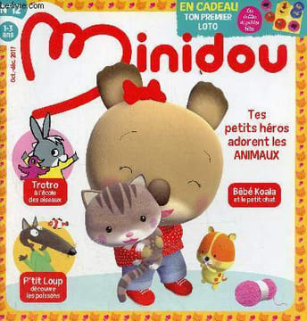 Minidou n°12 oct.-déc. 2017 - 1-3 ans - Bébé Koala le petit chat - jolie papillons - inséparables - Eliott la-haut sur la montagne - Timoté visite le ...