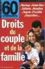 60 millions de consommateurs hors série n°85 mars-avril 1998 - Droits du couple et de la famille - mariage - union libre - enfants - adoption - argent ...