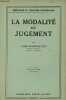 La modalité du jugement - 2e édition - Collection bibliothèque de philosophie contemporaine.. Brunschvicg Léon