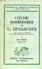 L'oeuvre mathématique de G.Desargues - Collection Bibliothèque de philosophie contemporaine.. G.Desargues