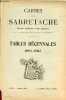 Carnet de la Sabretache revue militaire rétrospective - Tables décennales 1893-1902 - n°157 bis janvier 1906.. Collectif