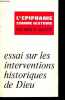 L'épiphanie comme histoire - essai sur les interventions historiques de dieu.. Schlette Heinz Robert