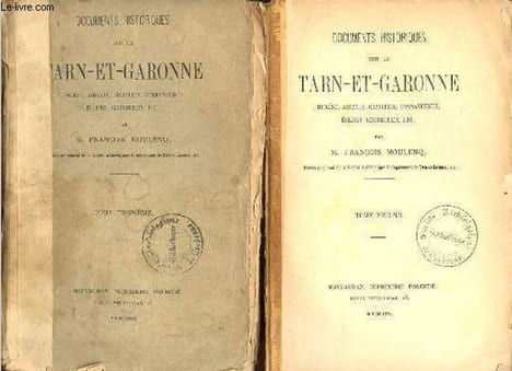 Documents historiques sur le Tarn-et-Garonne diocèse,abbayes,chapitres,commanderies,églises,seigneuries etc - 2 tomes (2 volumes) - tome 2 + tome 3.. ...