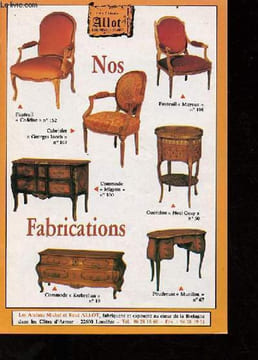 Catalogue les Frères Allot ebenistes d'art - nos fabrications.. Collectif