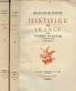 Histoire de France - en 2 tomes (2 volumes) - tomes 1 + 2 - Collection les maitres de l'histoire.. Bainville Jacques