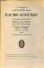 Electro-Acoustique - oscillations et ondes harmonique,transformateurs électro-mécaniques,transformateurs mécano-acoustiques,génération d'oscillations ...