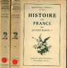 Histoire de France - En 2 tomes (2 volumes) - Tomes 1 + 2 - Collection Bibliothèque Historia.. Bainville Jacques