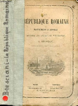 La république romaine se rattachant à Lionello et faisant suite au juif de Vérone.. A.Bresciani