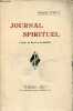 Journal spirituel.. Toniolo Giuseppe