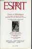 Esprit n°3-4 mars-avril 1991 - Editorial la guerre des cultures - face à la famine quelle responsabilité ? - la liberté individuelle une ...