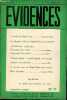 Evidences n°37 5e année janvier 1954 - Le destin des Etats-Unis par André Siegfried - le Mexique d'hier et d'aujourd'hui par Jacques Soustelle - ...