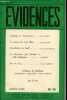 Evidences n°40 6e année mai 1954 - Esclavage et émancipation par Isaïah Berlin - la jeunesse de Léon Blum par Daniel Mayer - consultations de Rachi ...