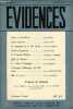 Evidences n°41 6e année juin-juillet 1954 - Nuit et brouillard par Rémy Roure - foyers fascistes par Maurice Hano - les rouleaux de la mer merte par ...