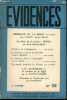 Evidences n°58 8e année juin-juillet 1956 - Présence de la bible (une enquête) Brice Parain, Jacques Ellul - un héros de la pensée : Freud par Marie ...